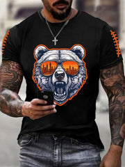 Men's Football Fans Lovers Gameday Casual Short Sleeve T-shirt