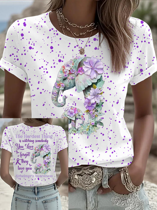 Women's Alzheimer's Disease Print T-shirt