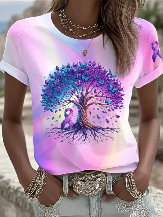 Women's Alzheimer's Disease Print T-shirt