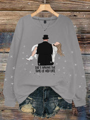 Women's 8789 Diva Engaged Era Printed Sweatshirt