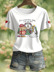 Women's It's A Love Story Printed T-Shirt