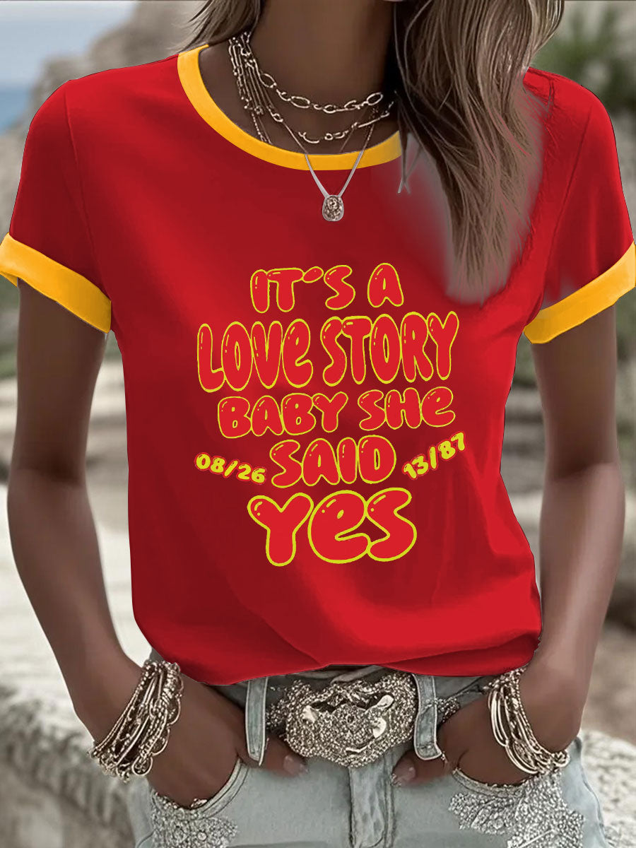 Women's Gym Teacher and English Teacher Love Story T-Shirt