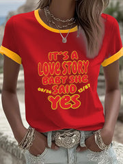 Women's Gym Teacher and English Teacher Love Story T-Shirt