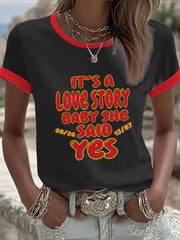 Women's Gym Teacher and English Teacher Love Story T-Shirt