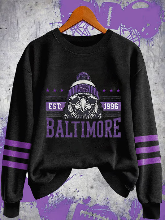 Women's Football Fans Lovers Gameday Casual  Sweatshirt