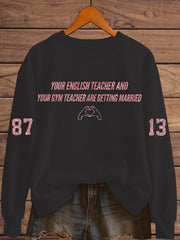 Women's Diva Engaged Era 8987 Karma Is The Guy Print Sweatshirt