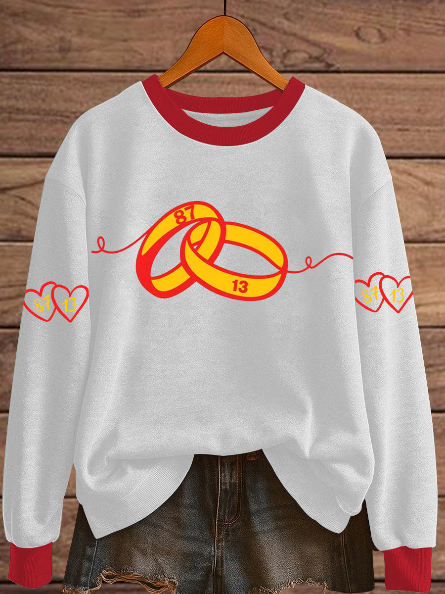 Women's Diva Engaged Era 8987 Karma Is The Guy Print Sweatshirt