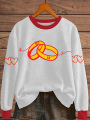 Women's Diva Engaged Era 8987 Karma Is The Guy Print Sweatshirt