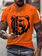 Men's Football Fans Lovers Gameday Casual Short Sleeve T-shirt