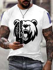 Men's Football Fans Lovers Gameday Casual Short Sleeve T-shirt