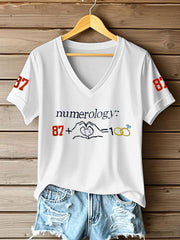 Women's Taylor Swift and Travis Kelce  Engagement short-sleeved T-shirt