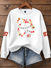 Women'sTaylor Swift and Travis Kelce  Engagement  Regular Sweatshirt
