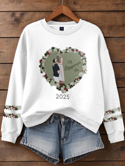 Women's Taylor Swift and Travis Kelce  Engagement Regular Sweatshirt