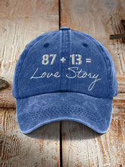 Unisex Taylor Swift and Travis Kelce  Engagement Design Print Hat