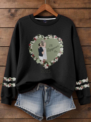 Women's Taylor Swift and Travis Kelce  Engagement Regular Sweatshirt