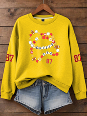 Women'sTaylor Swift and Travis Kelce  Engagement  Regular Sweatshirt