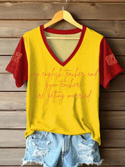 Women's Taylor Swift and Travis Kelce  Engagement short-sleeved T-shirt