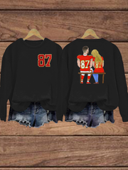Women's Taylor Swift and Travis Kelce  Engagement Regular Sweatshirt