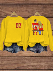 Women's Taylor Swift and Travis Kelce  Engagement Regular Sweatshirt