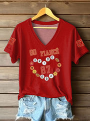 Women's Taylor Swift and Travis Kelce  Engagement short-sleeved T-shirt