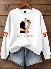 Women's Taylor Swift and Travis Kelce  Engagement Regular Sweatshirt