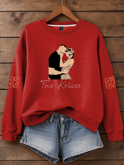 Women's Taylor Swift and Travis Kelce  Engagement Regular Sweatshirt