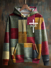 Men's Oversized Drop-Shoulder Hoodie with Pockets