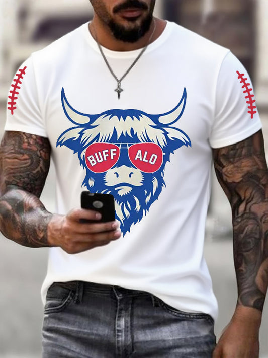 Men's Football Fans Lovers Gameday Casual Tee