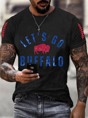 Men's Football Fans Lovers Gameday Casual Tee