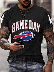 Men's Football Fans Lovers Gameday Casual Tee
