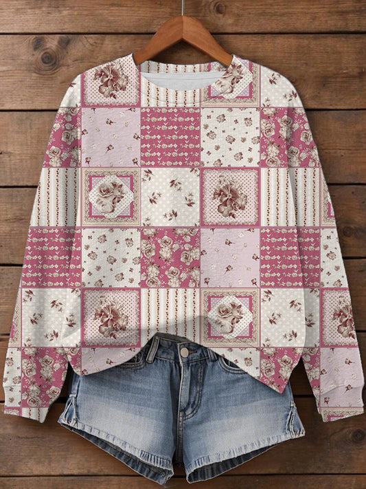 Women's Breast Cancer Print Sweatshirt