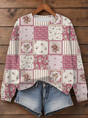 Women's Breast Cancer Print Sweatshirt