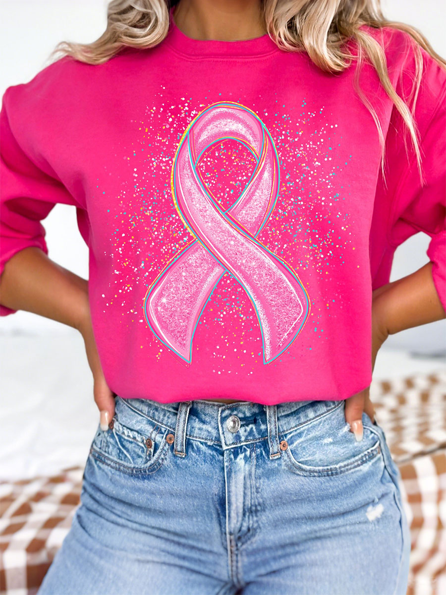 Women's Breast Cancer Awareness Pink Ribbon Sweatshirts