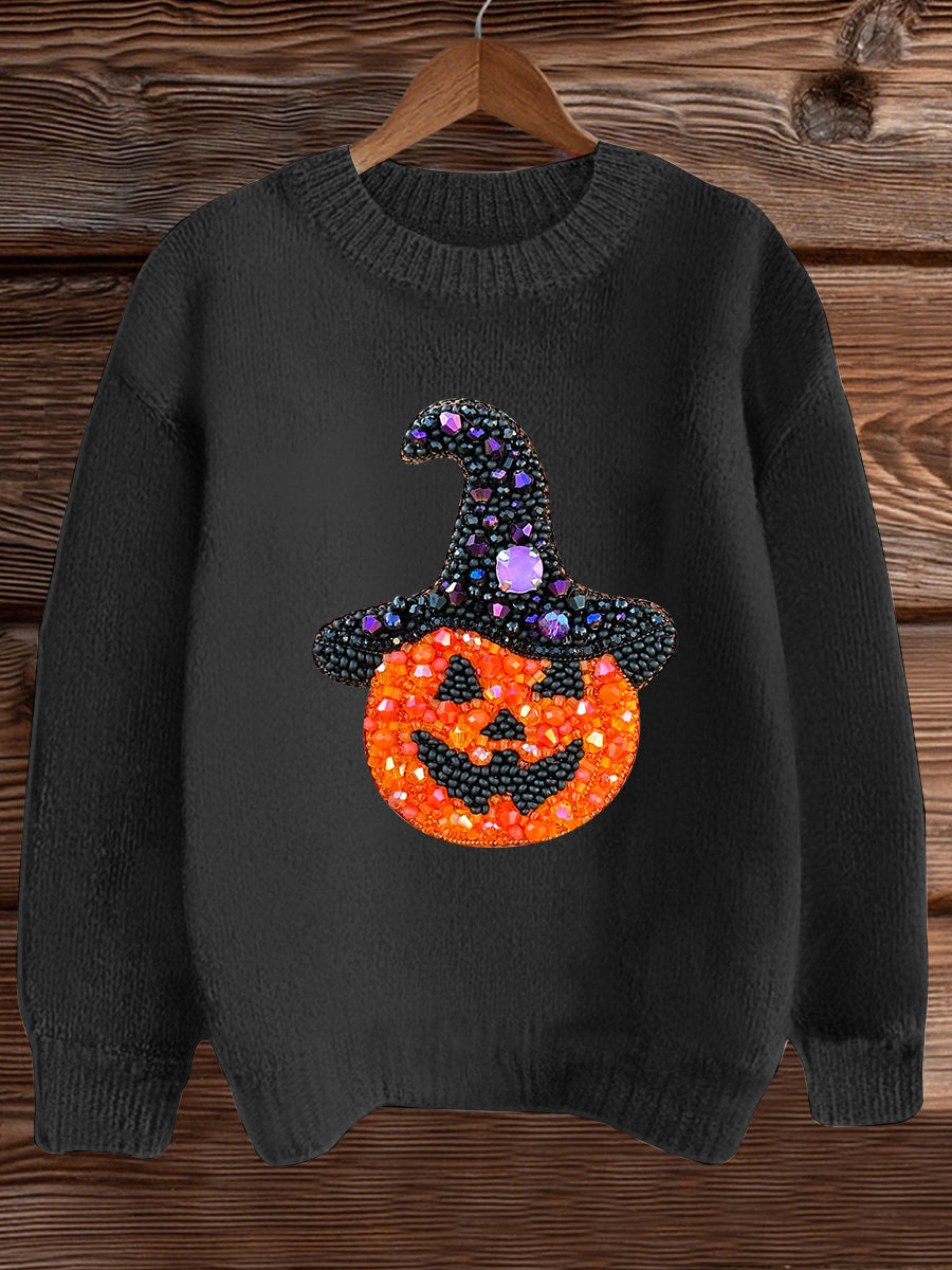 Women's Halloween Pumpkin Sweatshirt