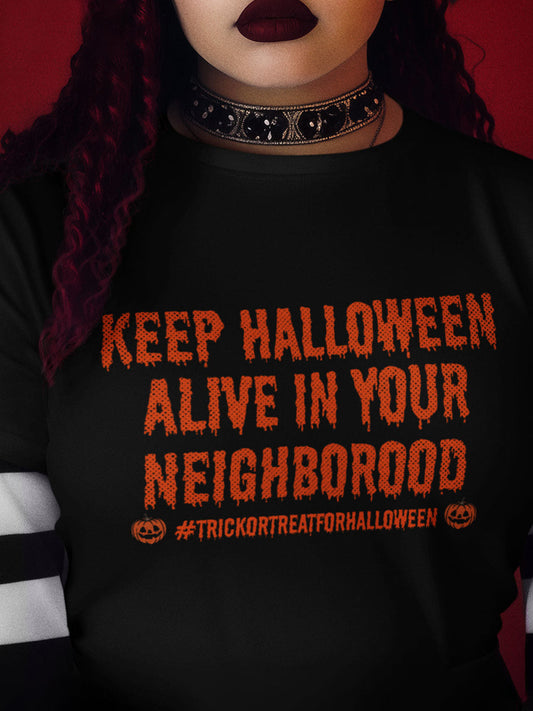 Women's Keep Halloween Alive Casual Tee