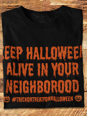 Women's Keep Halloween Alive Casual Tee