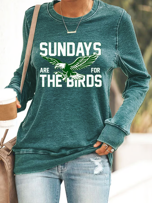 Women's Football Fans Lovers Gameday Casual fitted sweatshirt