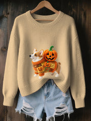 Women's Autumn Animal Crew Neck Sweater