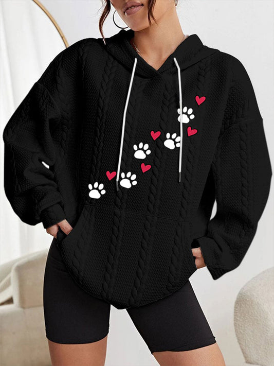 Women's dog claw hoodie