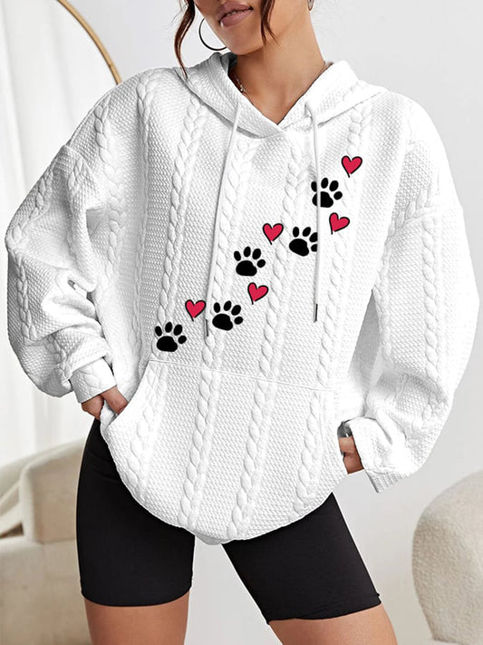 Women's dog claw hoodie