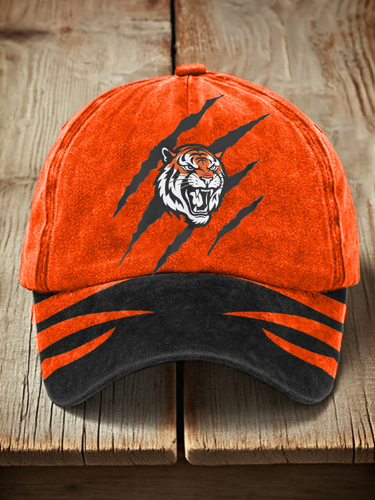 Unisex Tiger Print Vintage Hat