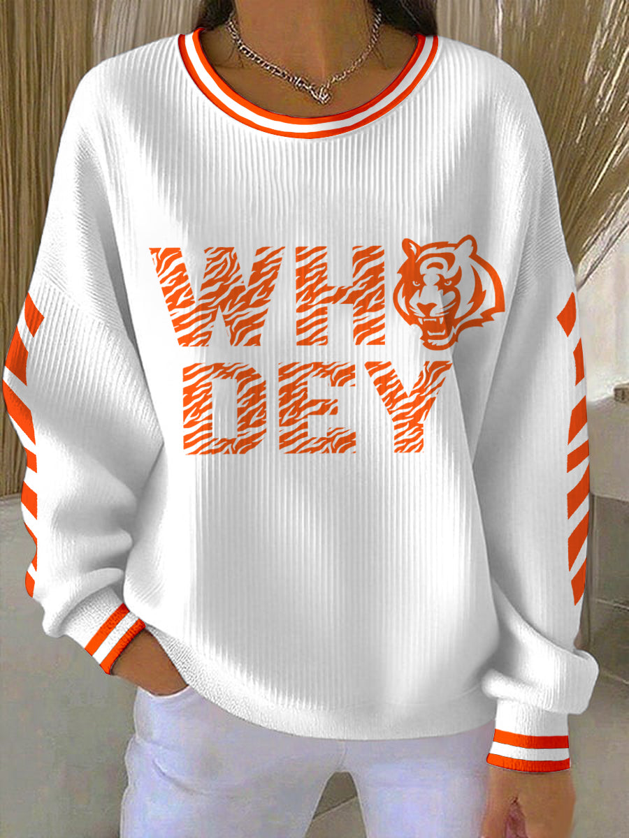 Women's Tiger Print Sweatshirt