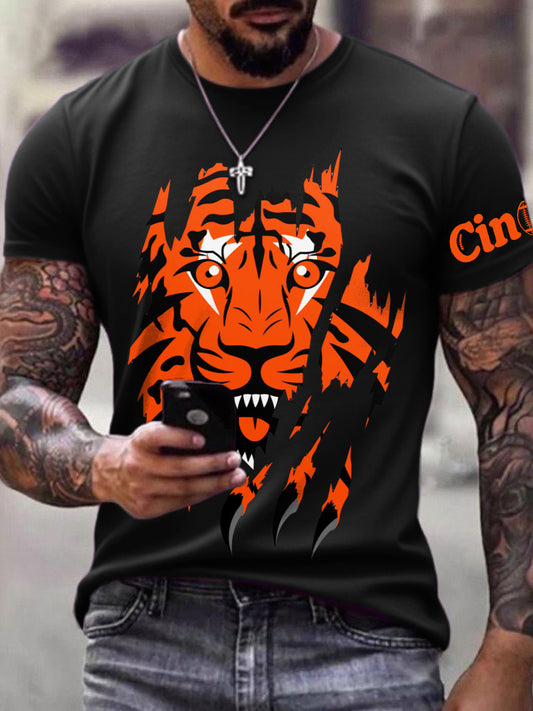 Men's Tiger Print T-Shirt