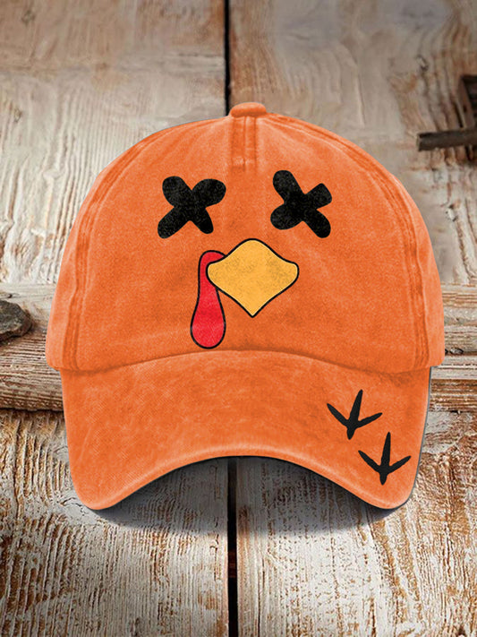 Unisex Thanksgiving Turkey Funny Design Cap