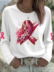Women's breast cancer Printed Tops