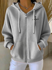 Women's Faith Art Printed  Coat