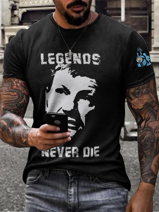 Men's Boxing Lover Rip Hitman Legend Printed T-Shirt
