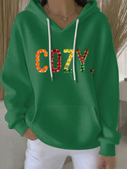 Women's Thanksgiving Print Casual Hoodie