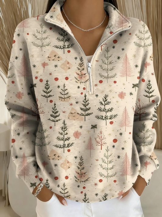 Women's Merry Christmas Print Long Sleeve Top