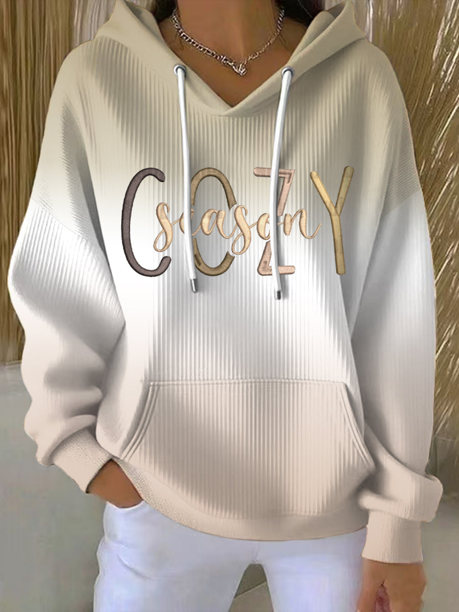 Women's Cozy Season Print Hoodie
